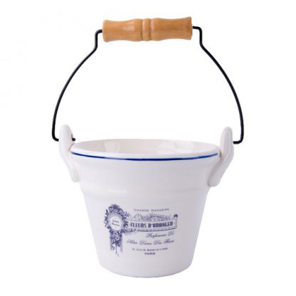 דלי פורצלן כחול SAVON