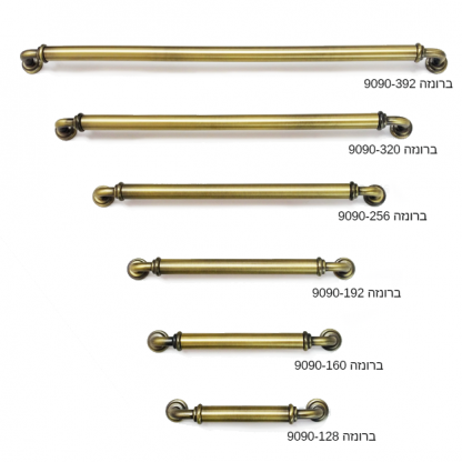 ידית לארון מטבח דגם 9090 במידות אוקסיד - Image 2