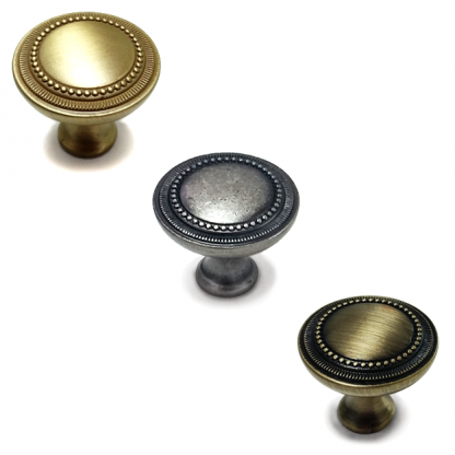 ידית כפתור לארונות דגם 3134 עגול זהב מט - Image 5